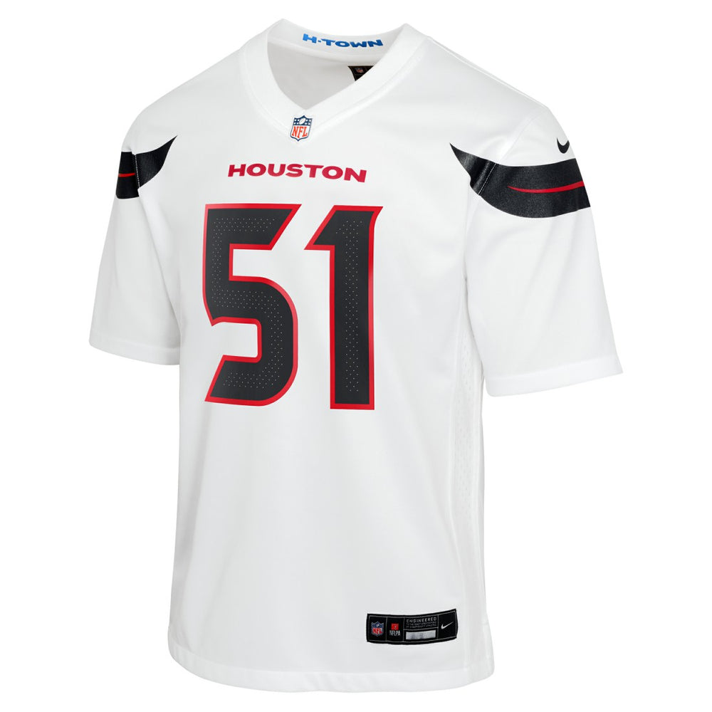 Will Anderson Jr. Houston Texans Youth Game Jersey - White Jerseys