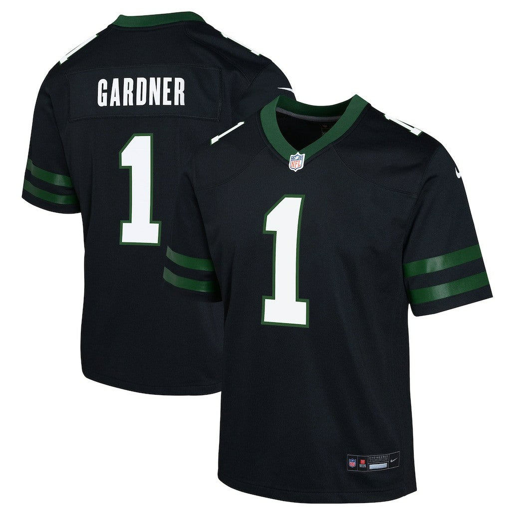 Ahmad Sauce Gardner New York Jets Youth Game Jersey - Black Jerseys