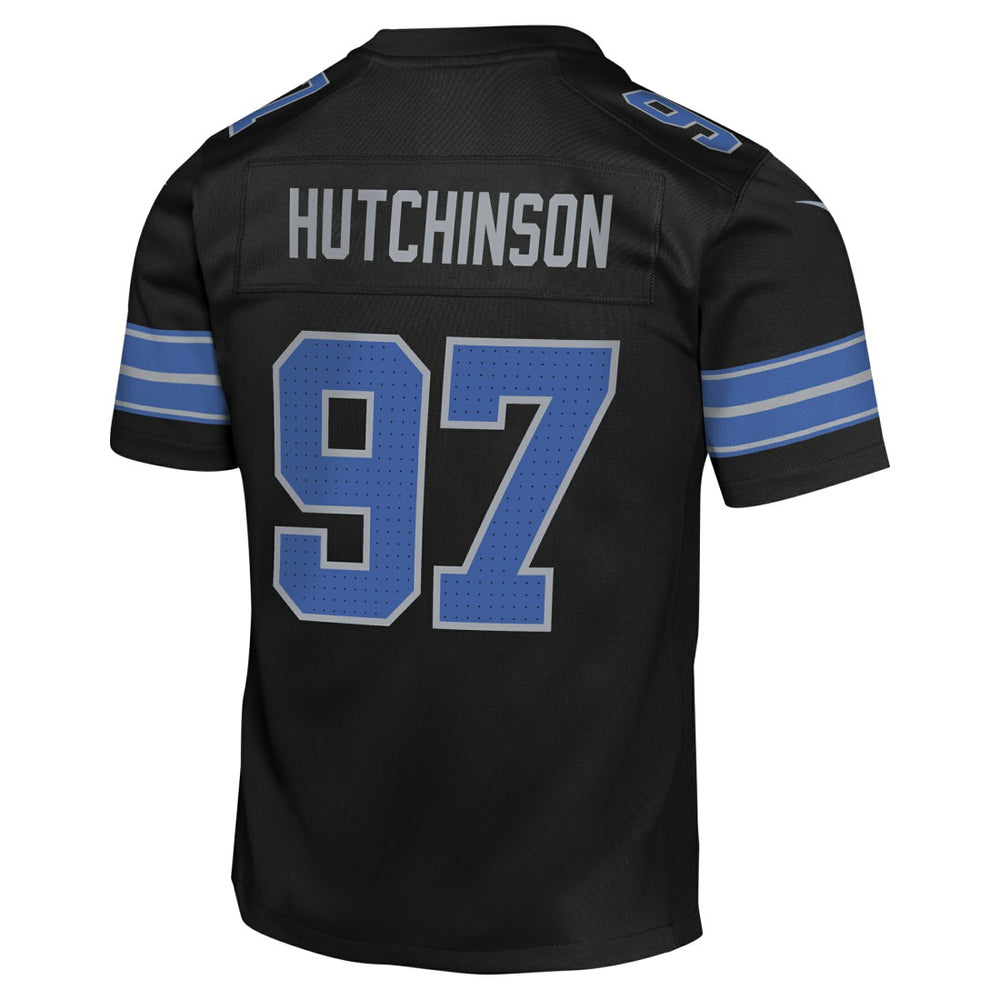 Aidan Hutchinson Detroit Lions Youth Game Jersey - Black Jerseys
