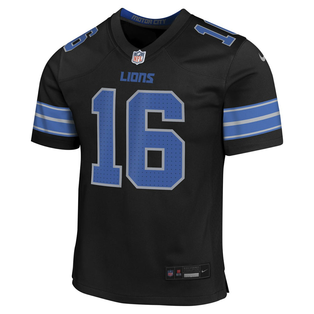 Jared Goff Detroit Lions Youth Game Jersey - Black Jerseys