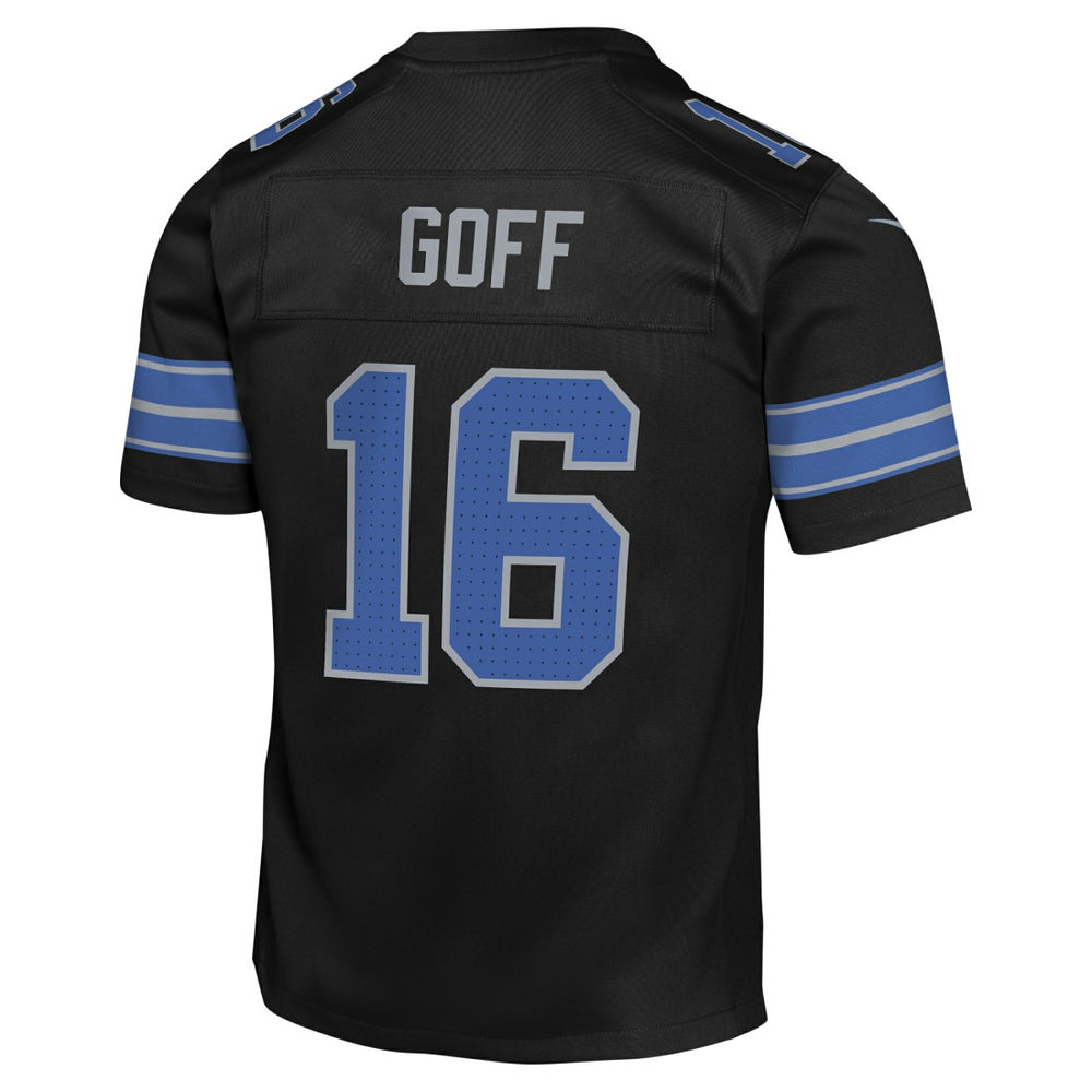 Jared Goff Detroit Lions Youth Game Jersey - Black Jerseys