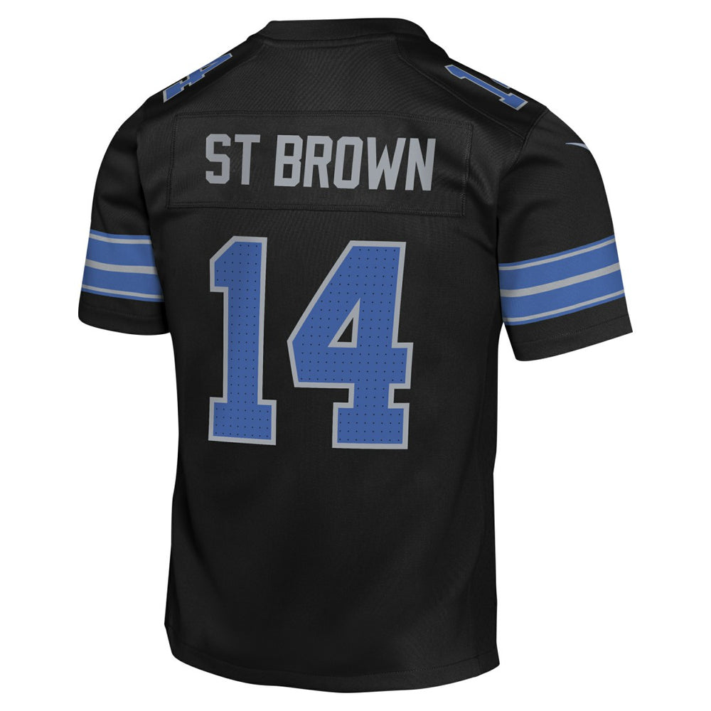 Amon-Ra St. Brown Detroit Lions Youth Game Jersey - Black Jerseys