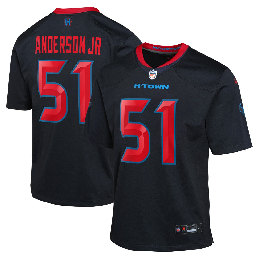 Will Anderson Jr. Houston Texans Youth Game Jersey - Navy Jerseys