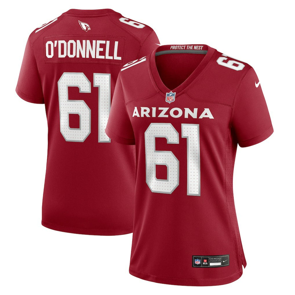 Carter O'Donnell Arizona Cardinals Women's Team Game Jersey - Cardinal Jerseys