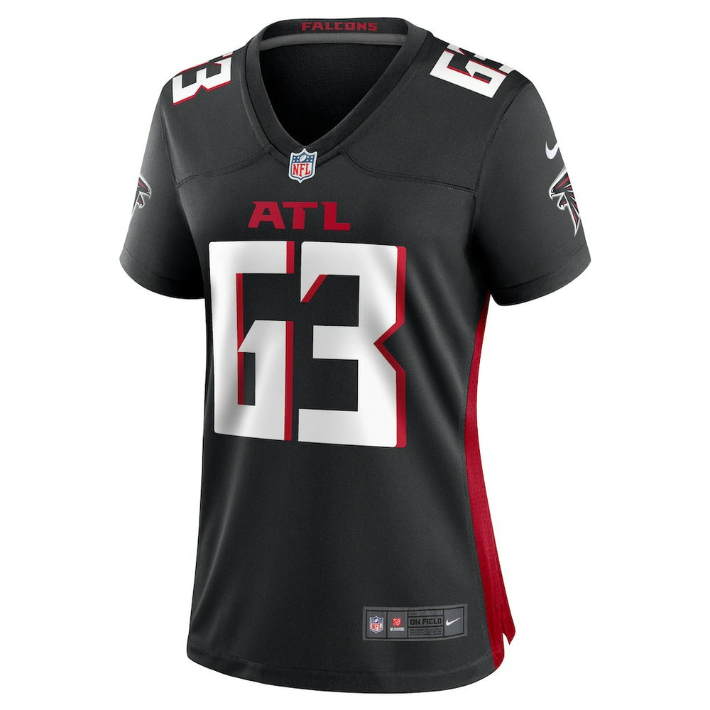 Chris Lindstrom Atlanta Falcons Women's Team Game Jersey - Black Jerseys