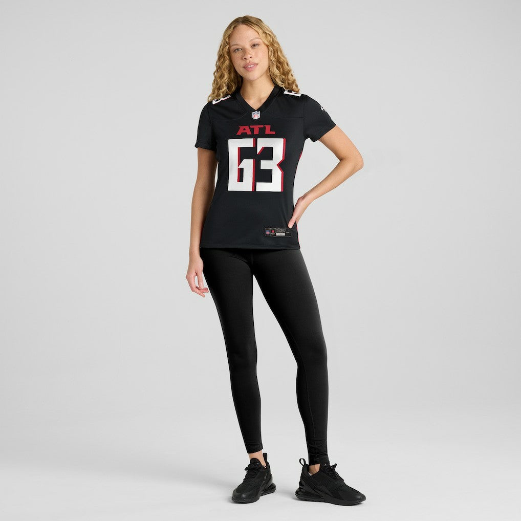 Chris Lindstrom Atlanta Falcons Women's Team Game Jersey - Black Jerseys