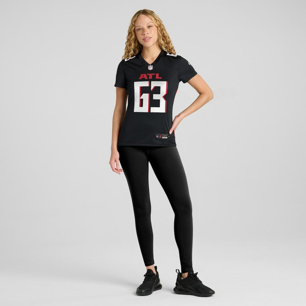 Chris Lindstrom Atlanta Falcons Women's Team Game Jersey - Black Jerseys