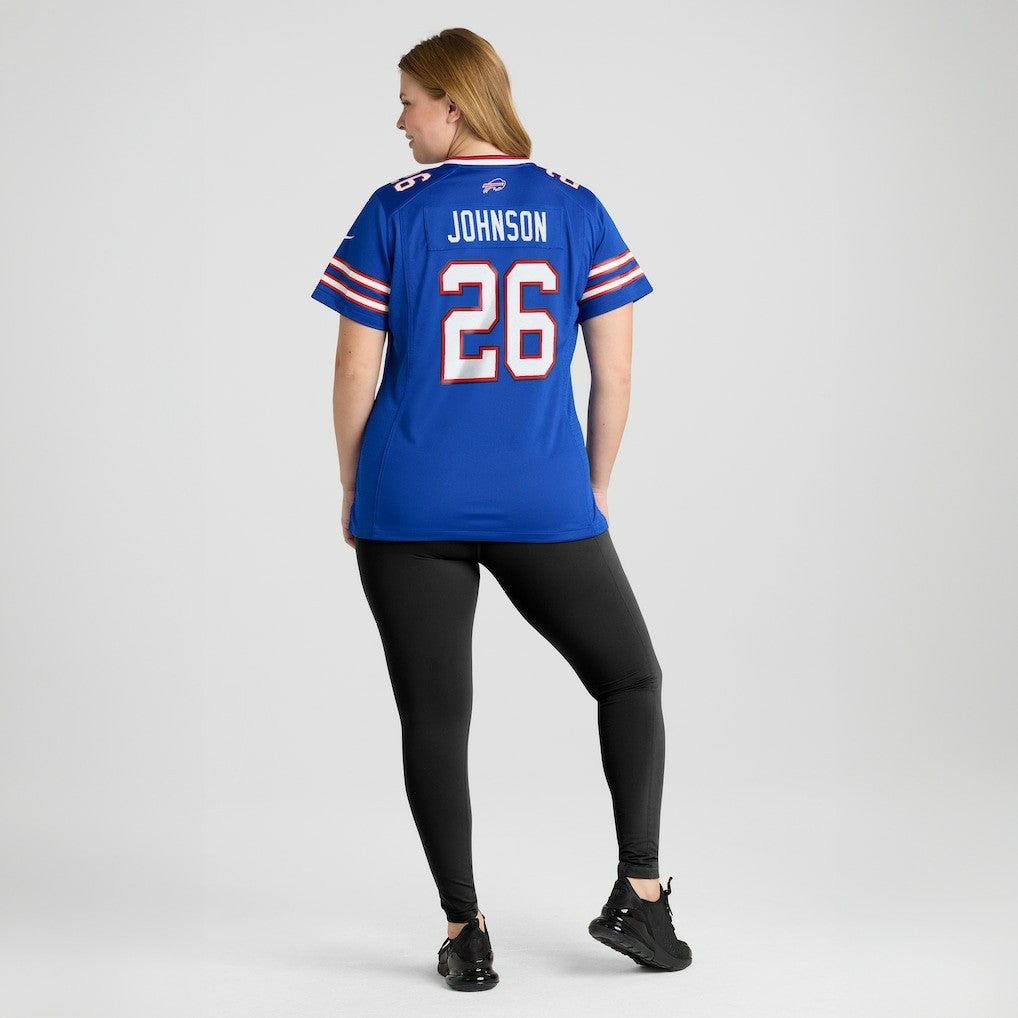 Ty Johnson Buffalo Bills Women's Team Game Jersey - Royal Jerseys