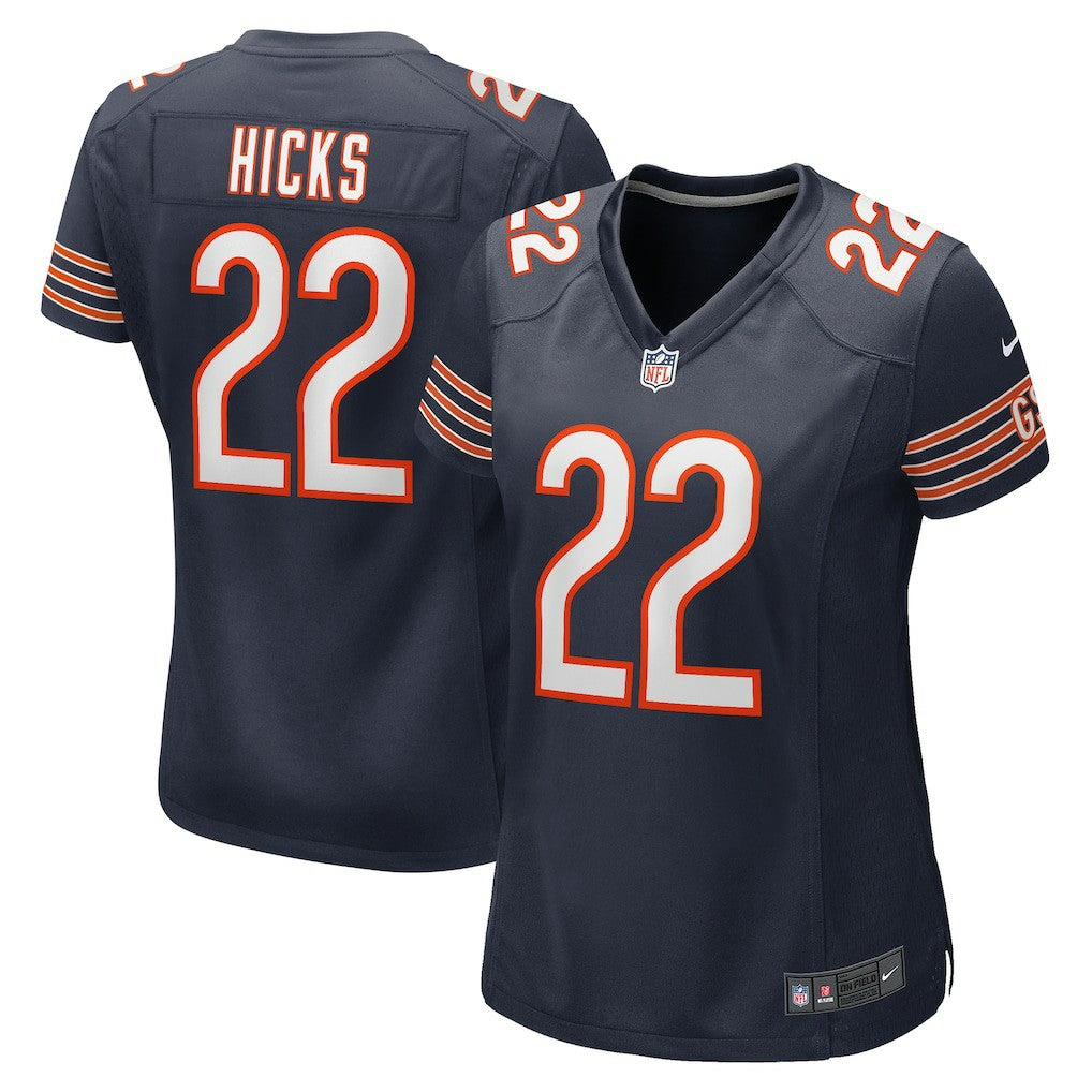 Elijah Hicks Chicago Bears Women's Team Game Jersey - Navy Jerseys