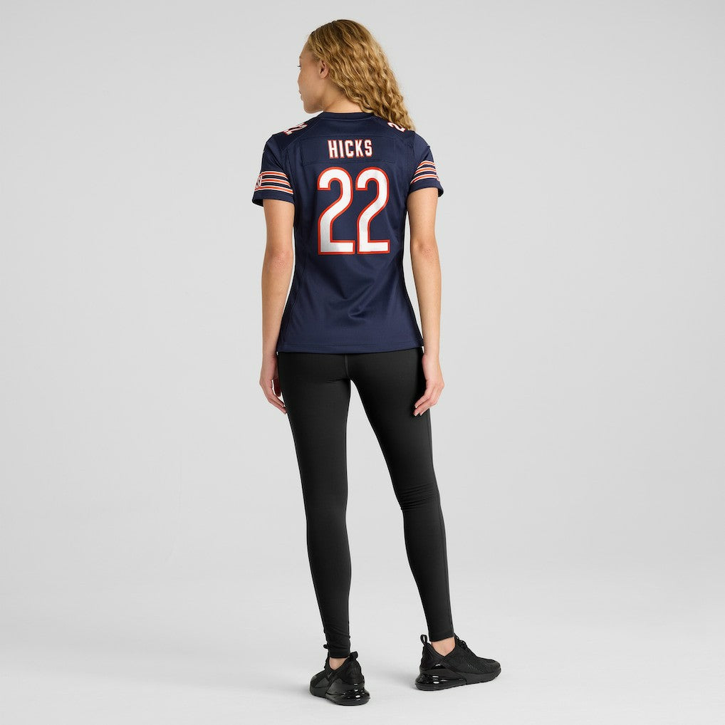 Elijah Hicks Chicago Bears Women's Team Game Jersey - Navy Jerseys