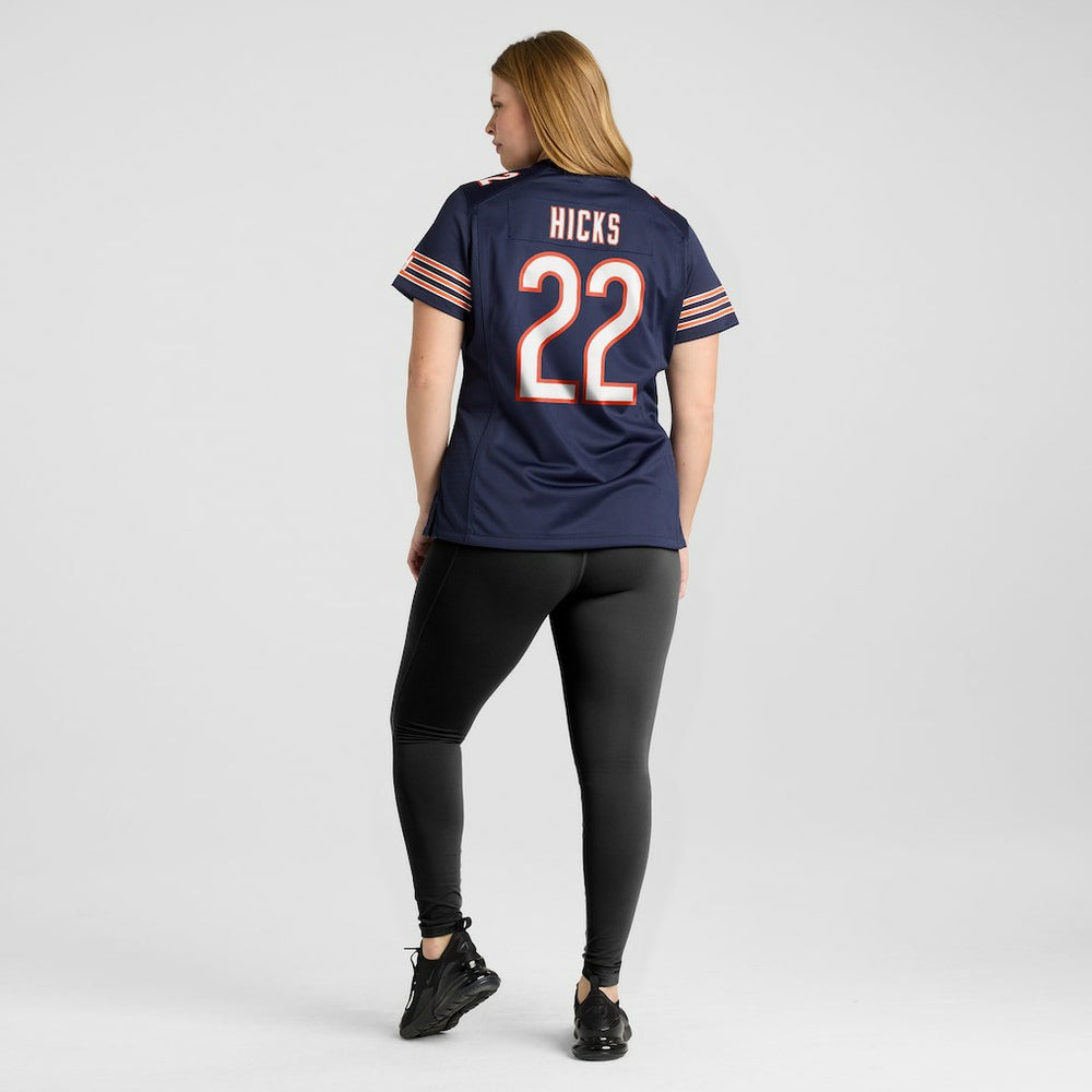 Elijah Hicks Chicago Bears Women's Team Game Jersey - Navy Jerseys