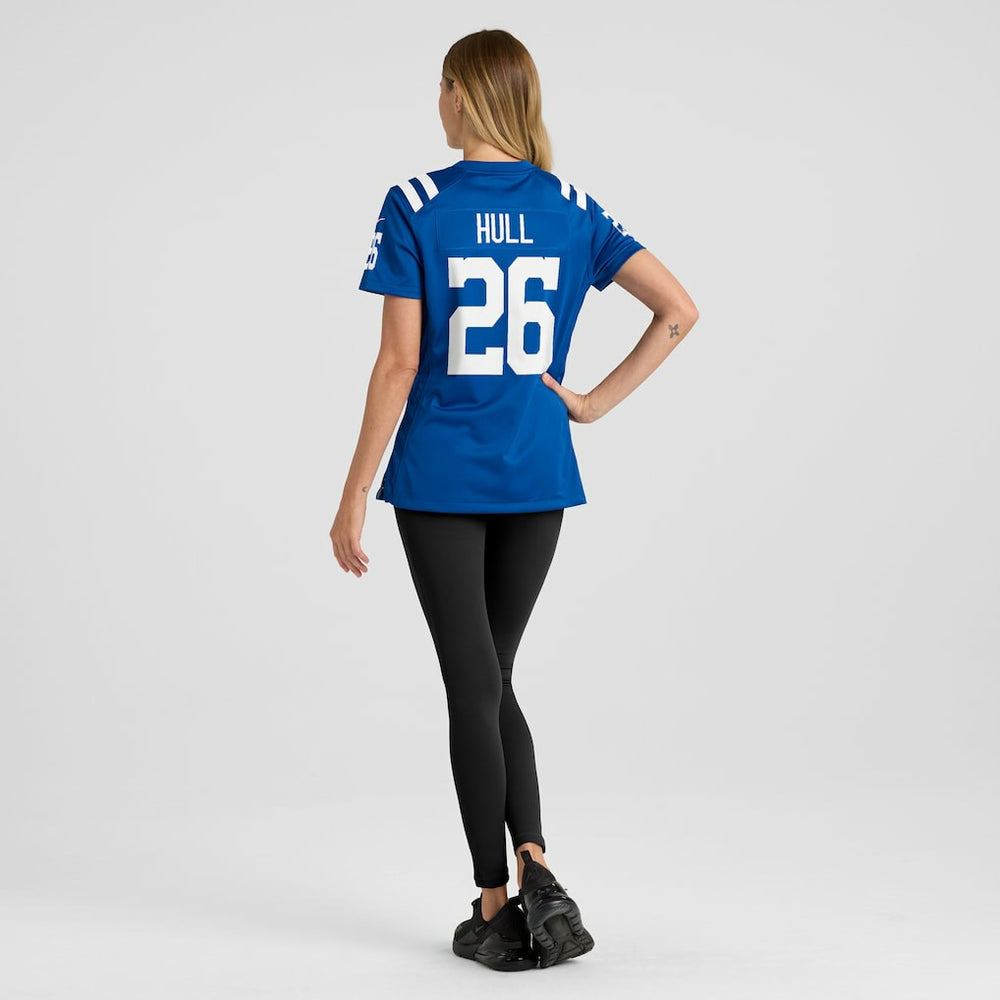 Evan Hull Indianapolis Colts Women's Team Game Jersey - Royal Jerseys