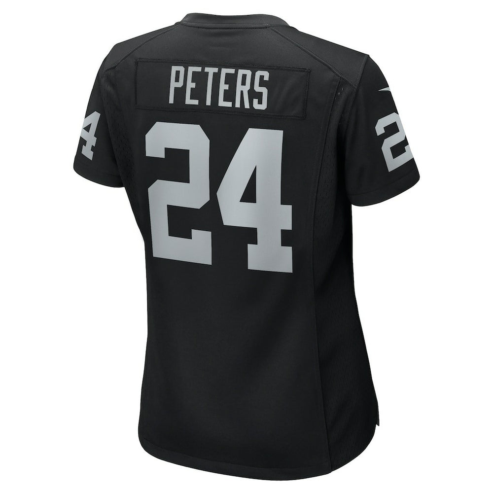 Marcus Peters Las Vegas Raiders Women's Team Game Jersey - Black Jerseys