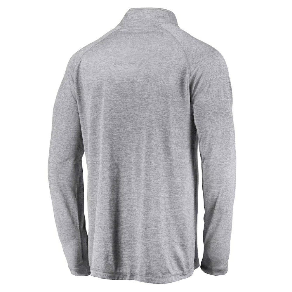 San Francisco Giants Profile Big & Tall Raglan Quarter-Zip Top - Heather Gray Tops
