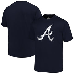 Atlanta Braves Profile Big & Tall Primary Logo T-Shirt - Navy T-shirts