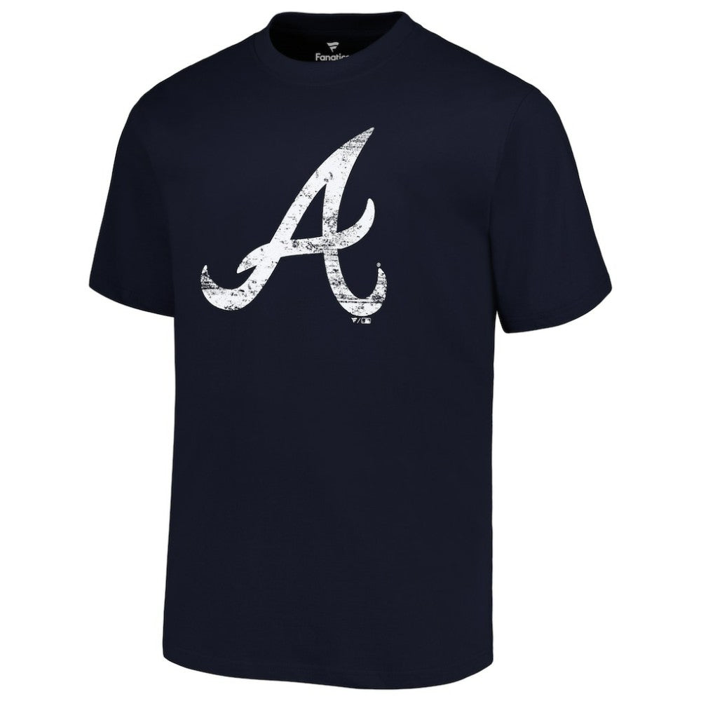 Atlanta Braves Profile Big & Tall Primary Logo T-Shirt - Navy T-shirts