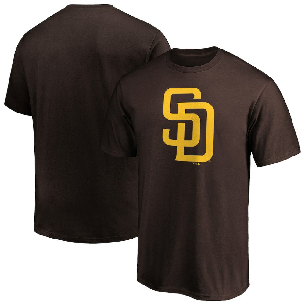 San Diego Padres Profile Big & Tall Primary Logo T-Shirt - Brown T-shirts
