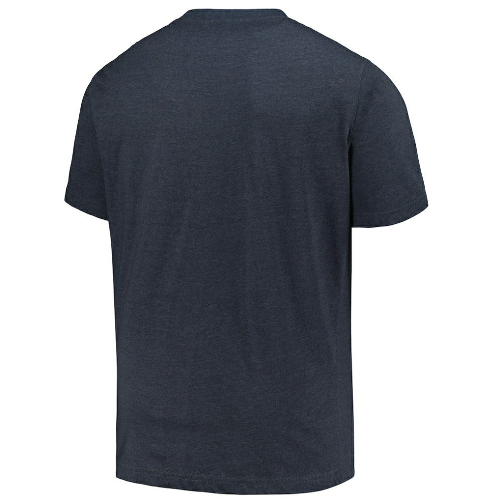 Atlanta Braves Profile Big & Tall Weathered Logo T-Shirt - Heather Navy T-shirts