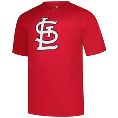 St. Louis Cardinals Profile Big & Tall Weathered Logo T-Shirt - Red T-shirts