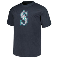Seattle Mariners Profile Big & Tall Weathered Logo T-Shirt - Heather Navy T-shirts