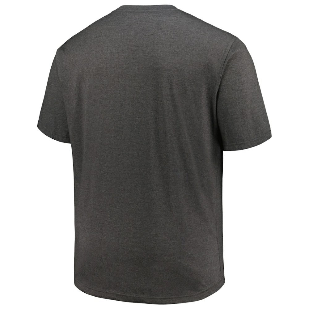 Baltimore Orioles Profile Big & Tall Weathered Logo T-Shirt - Heather Black T-shirts