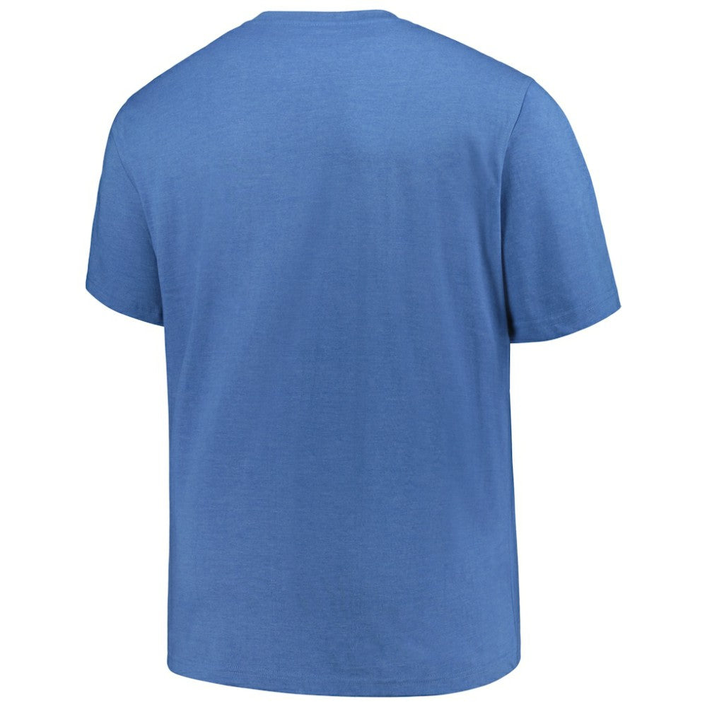Texas Rangers Profile Big & Tall Weathered Logo T-Shirt - Heather Royal T-shirts