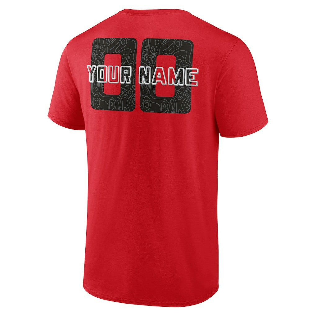 Chicago Bulls Stellar Personalized Name & Number T-Shirt Red