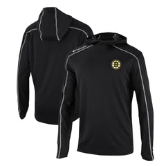 Boston Bruins Columbia Omni-Wick Shotgun Long Sleeve Hoodie T-Shirt - Black | US 200629167