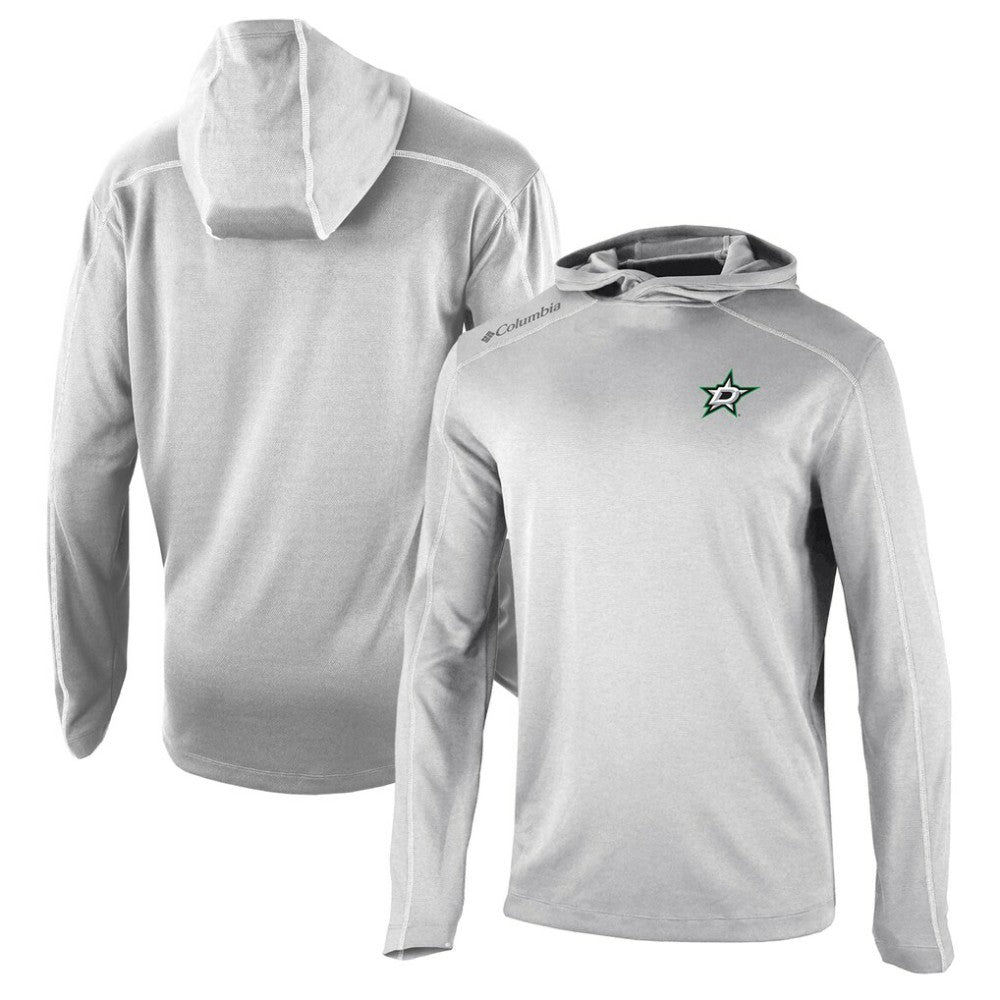 Dallas Stars Columbia Omni-Wick Shotgun Long Sleeve Hoodie T-Shirt - Gray | US 200629173