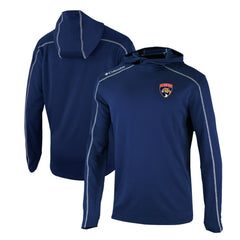 Florida Panthers Columbia Omni-Wick Shotgun Long Sleeve Hoodie T-Shirt - Navy | US 200629175