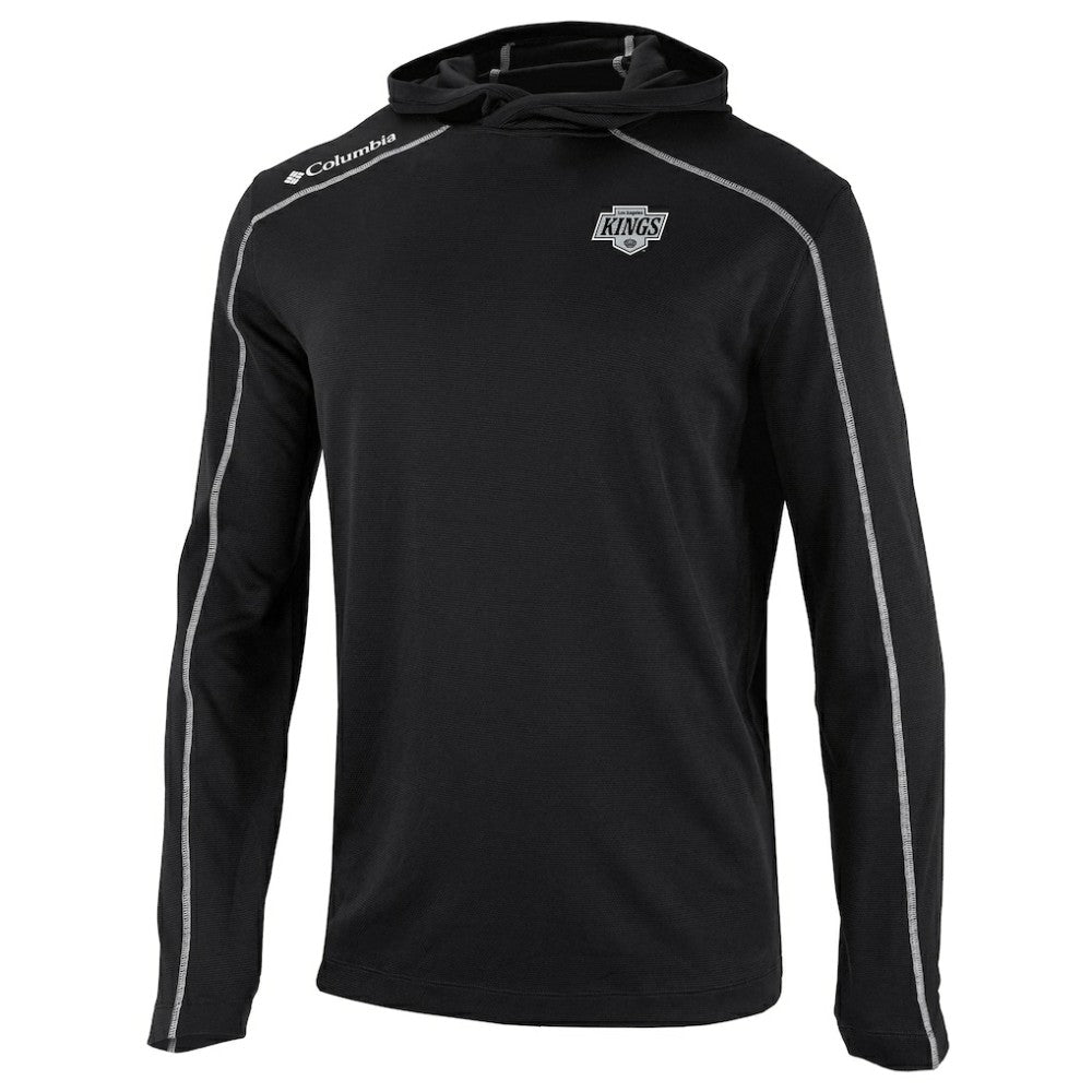 Los Angeles Kings Columbia Omni-Wick Shotgun Long Sleeve Hoodie T-Shirt - Black | US 200629176