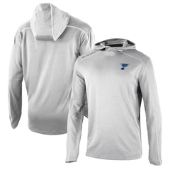 St. Louis Blues Columbia Omni-Wick Shotgun Long Sleeve Hoodie T-Shirt - Gray | US 200629186
