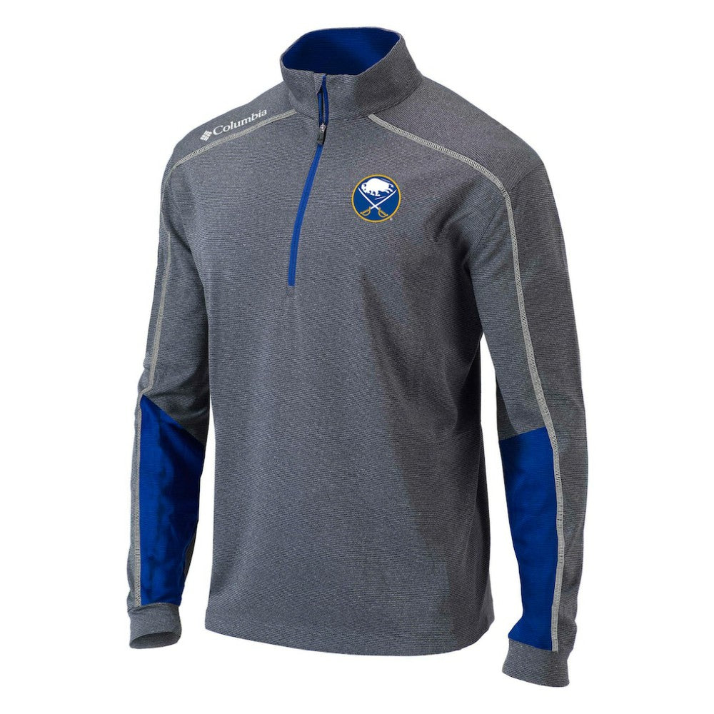 Buffalo Sabres Columbia Omni-Wick Shotgun 2.0 Quarter-Zip Pullover Top - Gray/Blue | US 200629193