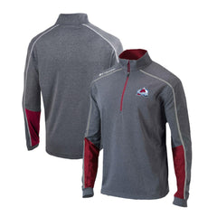 Colorado Avalanche Columbia Omni-Wick Shotgun 2.0 Quarter-Zip Pullover Top - Gray/Purple | US 200629196