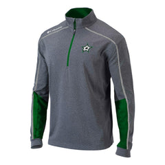 Dallas Stars Columbia Omni-Wick Shotgun 2.0 Quarter-Zip Pullover Top - Gray/Green | US 200629198