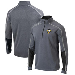 Pittsburgh Penguins Columbia Omni-Wick Shotgun 2.0 Quarter-Zip Pullover Top - Gray/Black | US 200629208