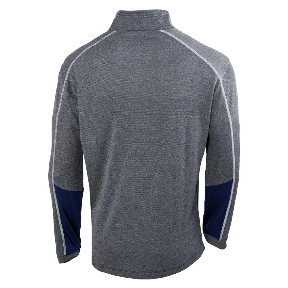 Seattle Kraken Columbia Omni-Wick Shotgun 2.0 Quarter-Zip Pullover Top - Gray/Navy | US 200629210