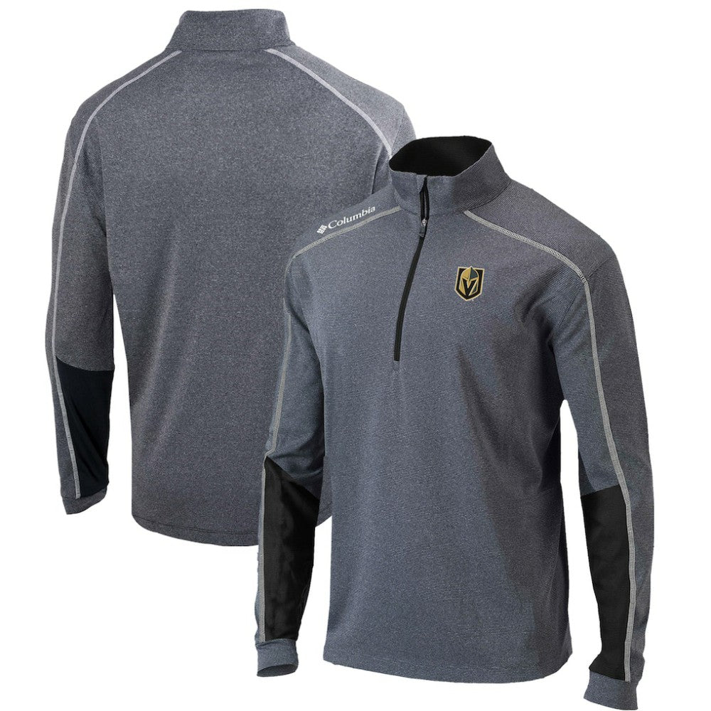 Vegas Golden Knights Columbia Omni-Wick Shotgun 2.0 Quarter-Zip Pullover Top - Gray/Black | US 200629213