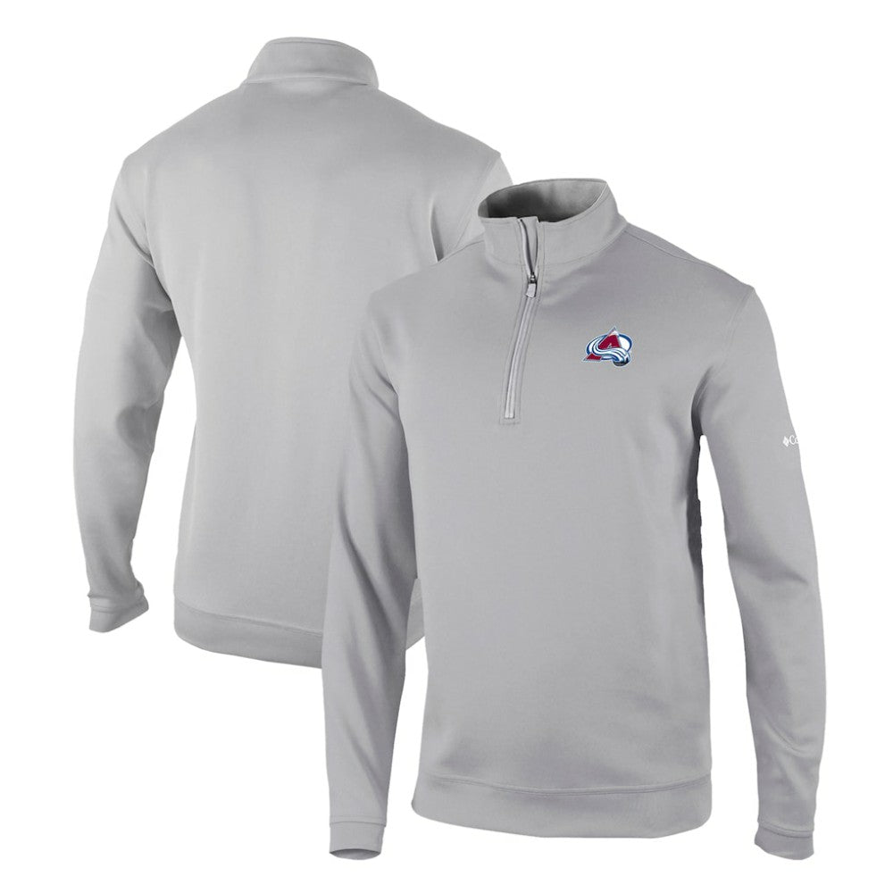 Colorado Avalanche Columbia Omni-Wick Wickhams Hills Half-Zip Pullover Top - Gray | US 200629228