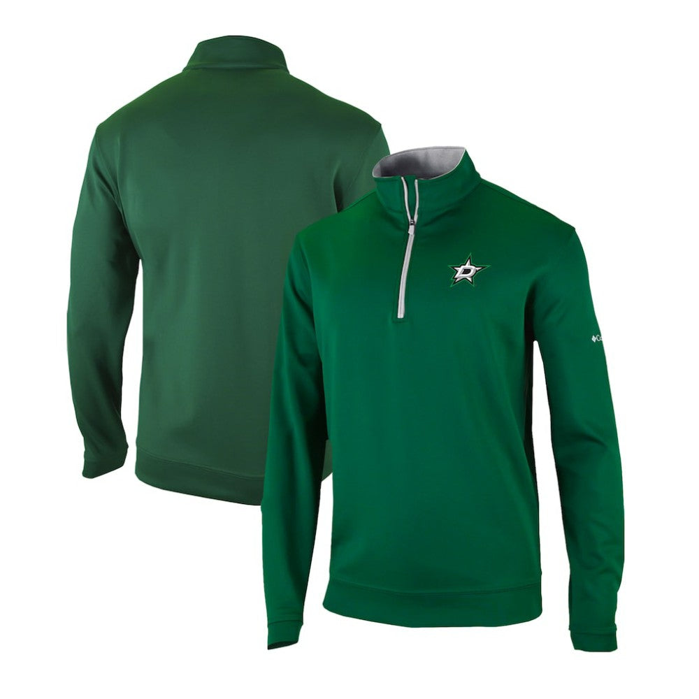 Dallas Stars Columbia Omni-Wick Wickhams Hills Half-Zip Pullover Top - Green | US 200629231