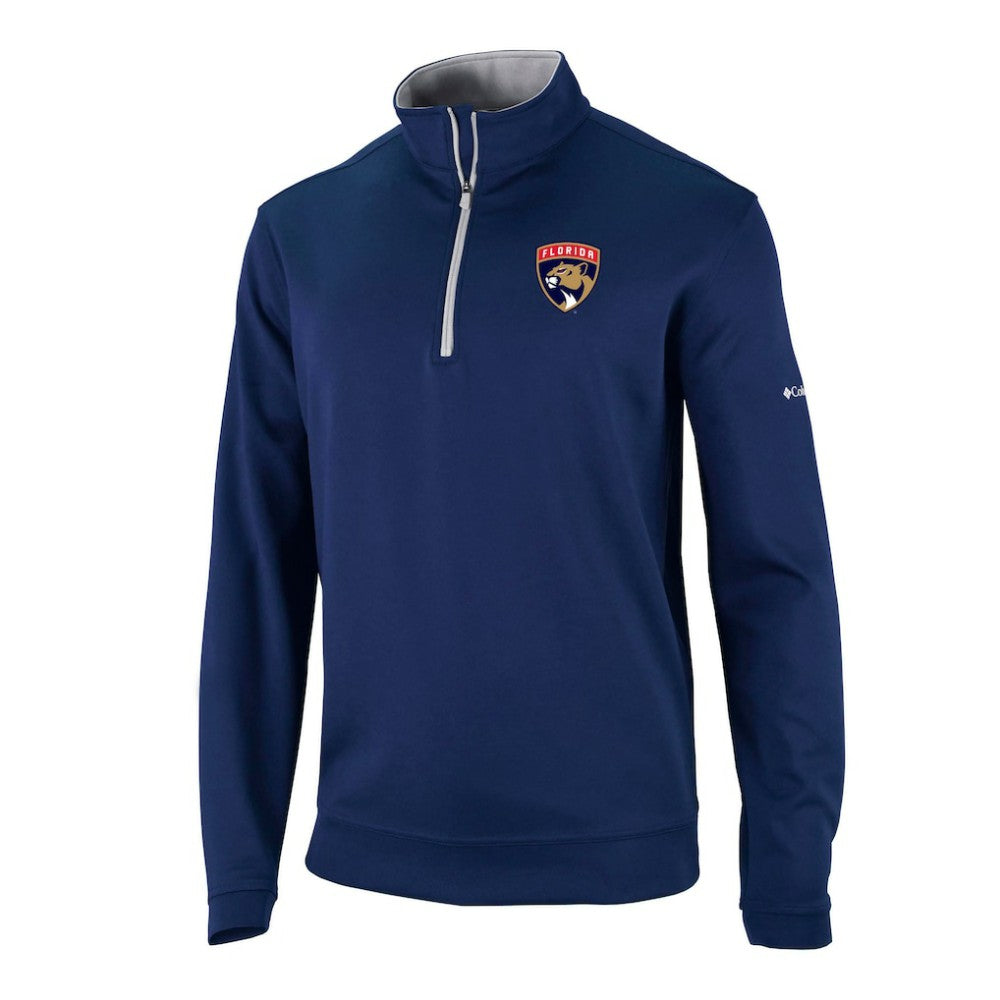 Florida Panthers Columbia Omni-Wick Wickhams Hills Half-Zip Pullover Top - Navy | US 200629235
