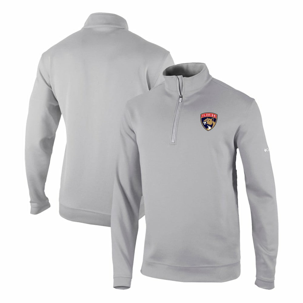 Florida Panthers Columbia Omni-Wick Wickhams Hills Half-Zip Pullover Top - Gray | US 200629236
