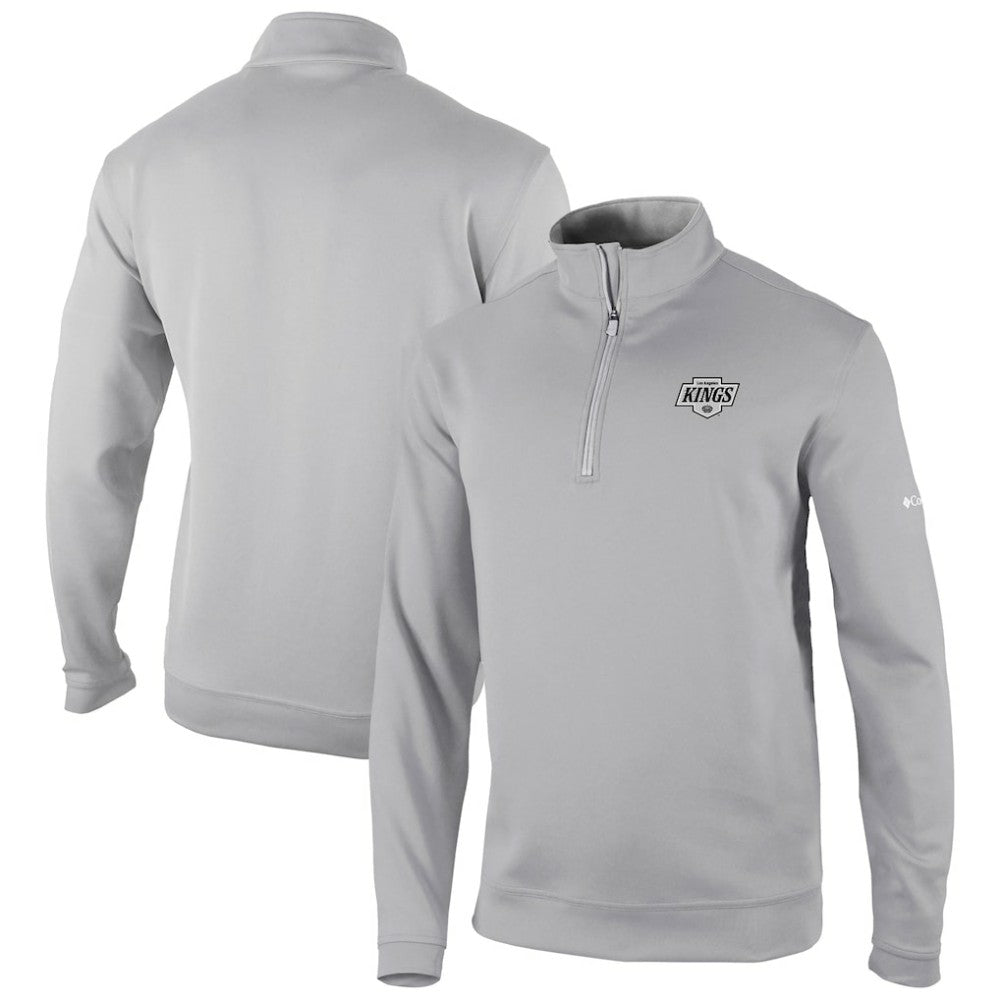 Los Angeles Kings Columbia Omni-Wick Wickhams Hills Half-Zip Pullover Top - Gray | US 200629237