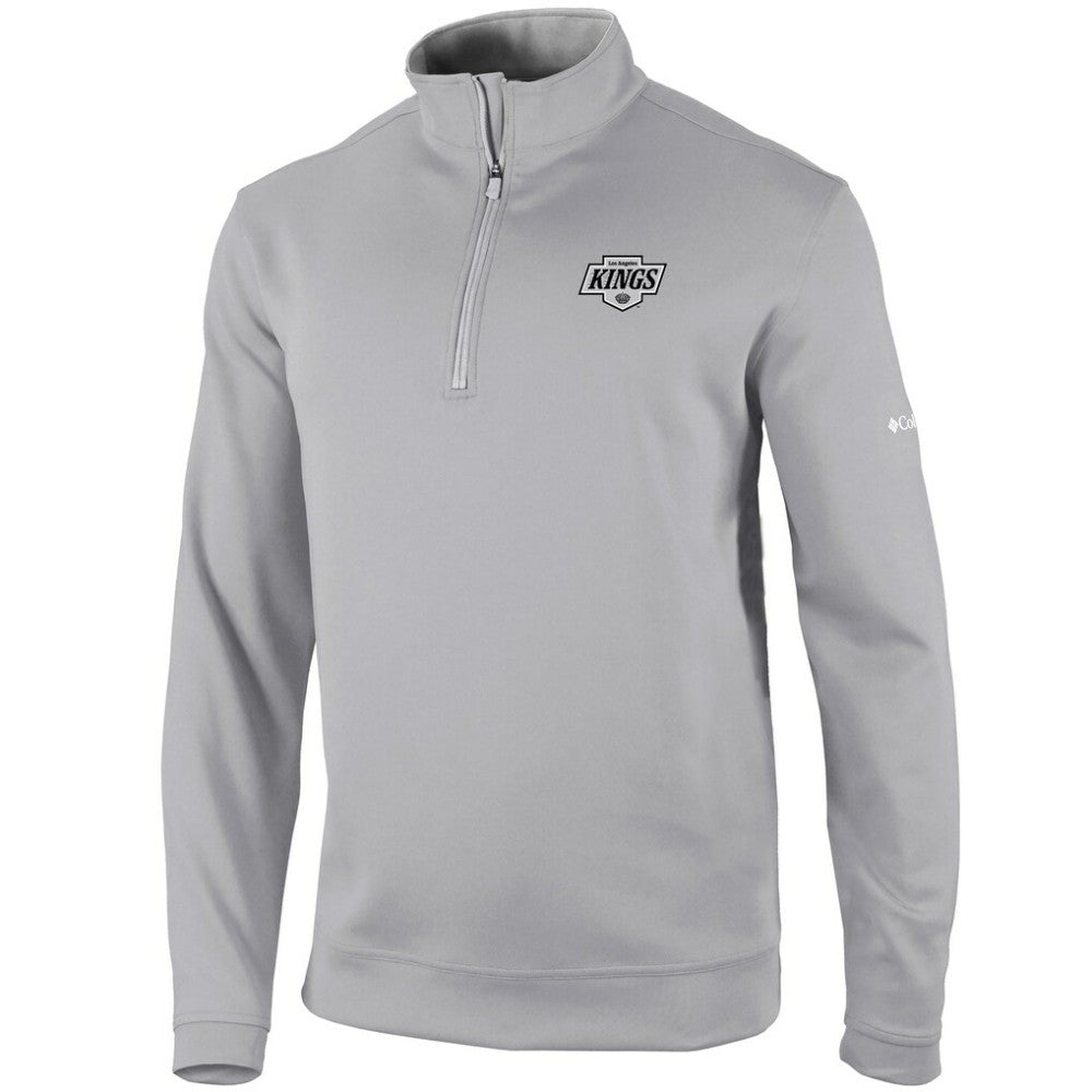 Los Angeles Kings Columbia Omni-Wick Wickhams Hills Half-Zip Pullover Top - Gray | US 200629237