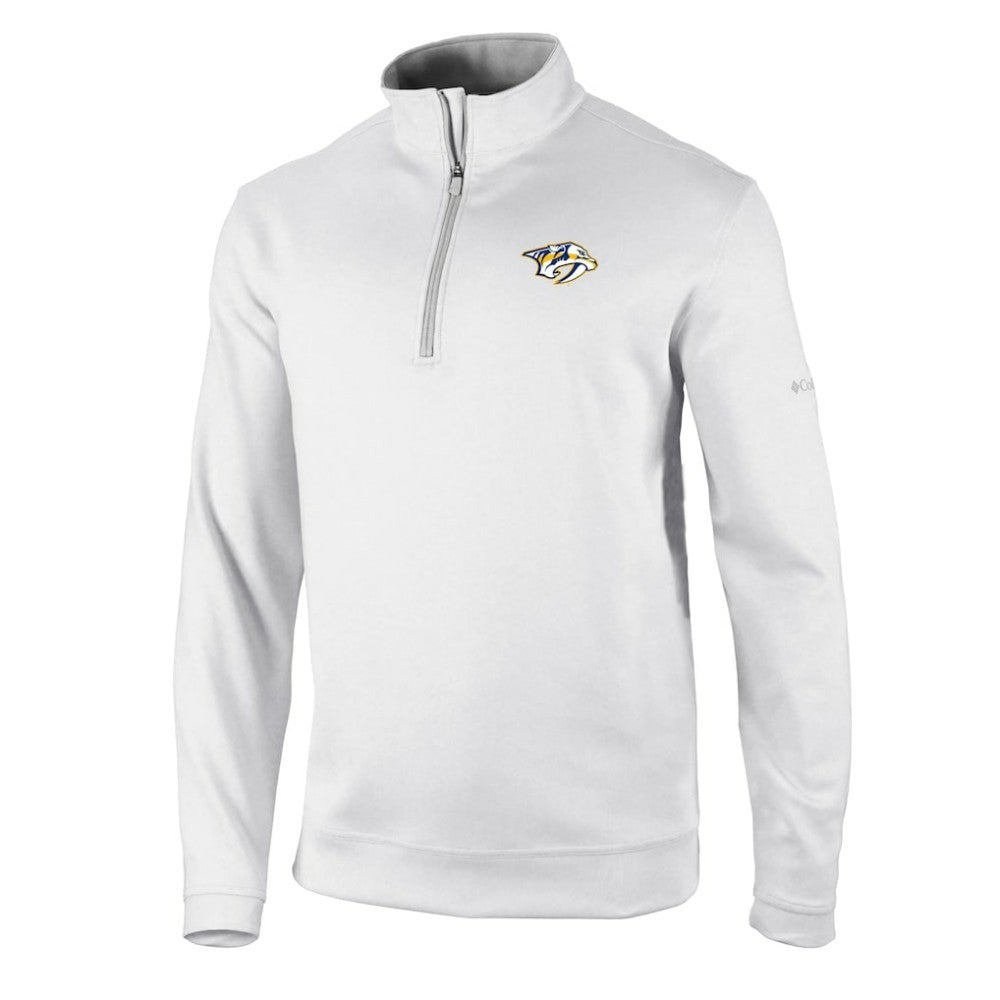 Nashville Predators Columbia Omni-Wick Wickhams Hills Half-Zip Pullover Top - White | US 200629242