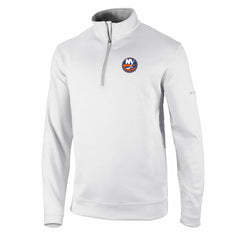 New York Islanders Columbia Omni-Wick Wickhams Hills Half-Zip Pullover Top - White | US 200629245