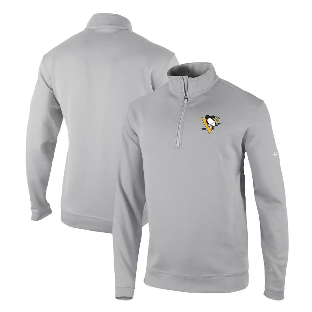 Pittsburgh Penguins Columbia Omni-Wick Wickhams Hills Half-Zip Pullover Top - Gray | US 200629251
