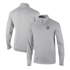 Seattle Kraken Columbia Omni-Wick Wickhams Hills Half-Zip Pullover Top - Gray | US 200629256