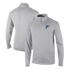 St. Louis Blues Columbia Omni-Wick Wickhams Hills Half-Zip Pullover Top - Gray | US 200629258