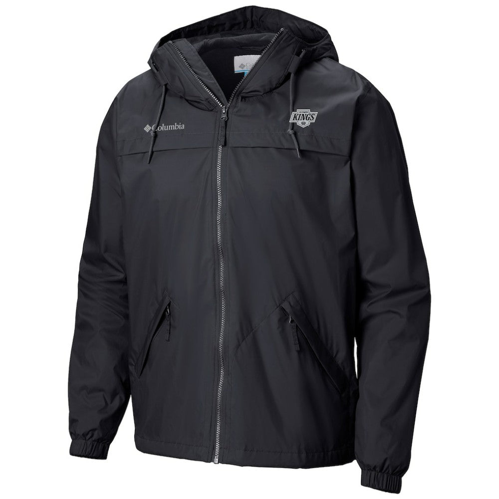 Los Angeles Kings Columbia Oroville Creek Lightweight Full-Zip Windbreaker Jacket - Black | US 200629328